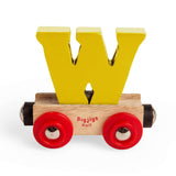 Wooden Train Rail Name Letter W – Personalised Compatible with Bigjigs