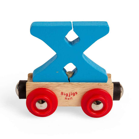 Bigjigs Rail Name Letters & Numbers – Personalised Wooden Train Accessory
