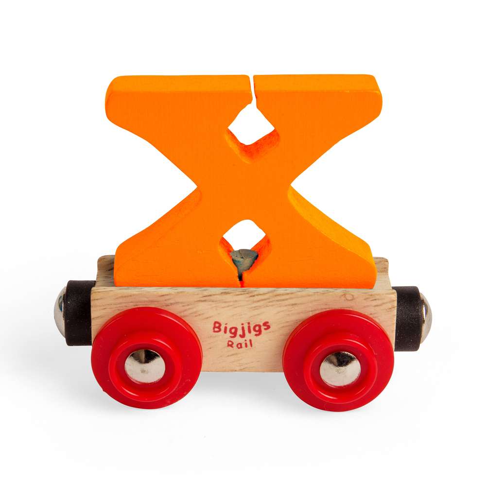 Bigjigs Rail Name Letters & Numbers – Personalised Wooden Train Accessory