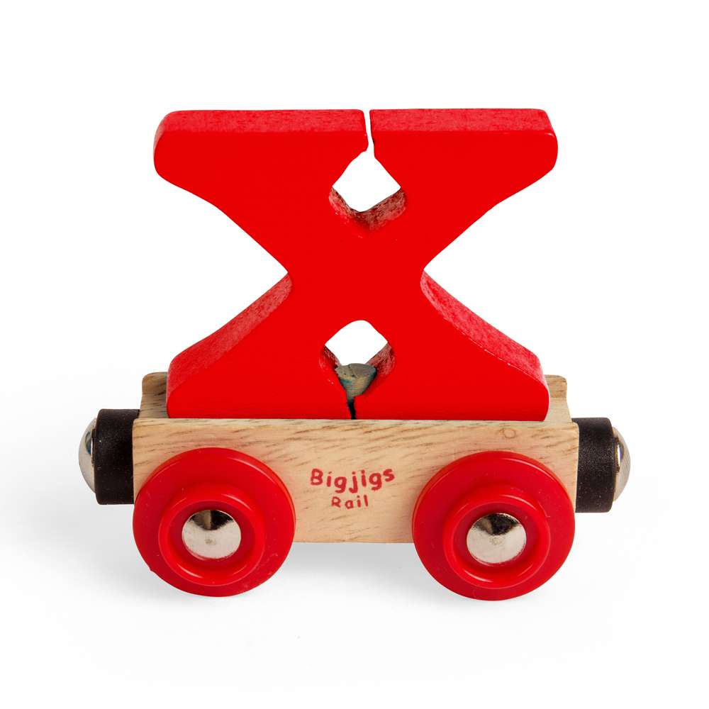 Bigjigs Rail Name Letters & Numbers – Personalised Wooden Train Accessory