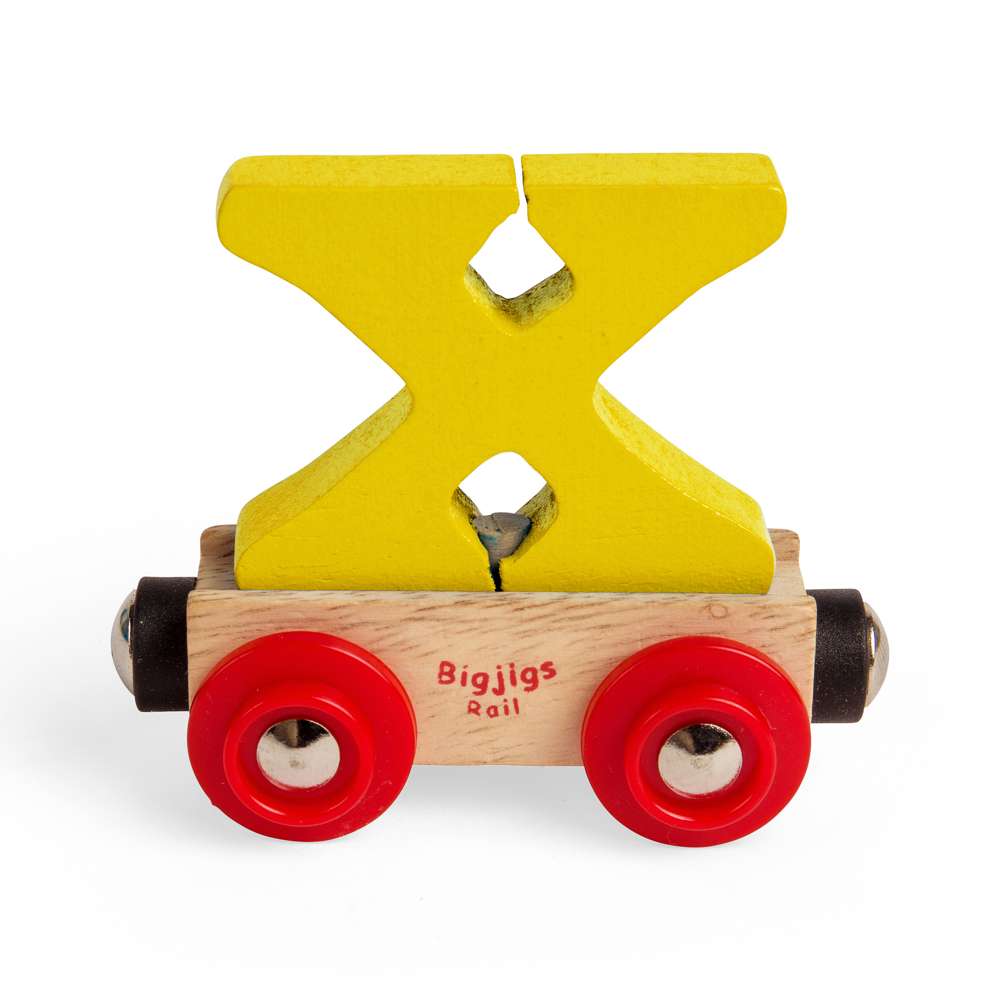 Bigjigs Rail Name Letters & Numbers – Personalised Wooden Train Accessory