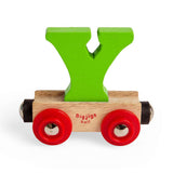 Wooden Train Name Carriage – Letter Y, Bigjigs Rail, Compatible Toy