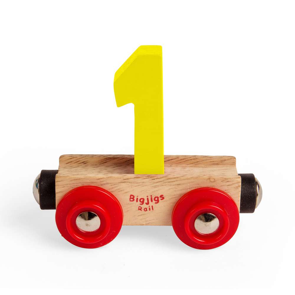 Wooden Train Track Letters & Numbers – Personalised Bigjigs Rail Accessories