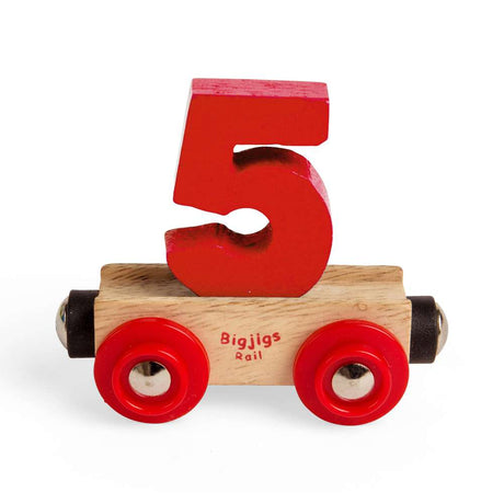 Wooden Rail Name Letters & Numbers – Custom Train Track Carriages