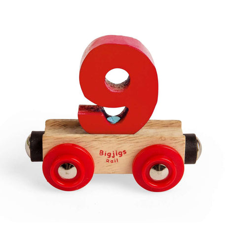Personalised Wooden Train Letters & Numbers – Bigjigs Rail Name Carriage