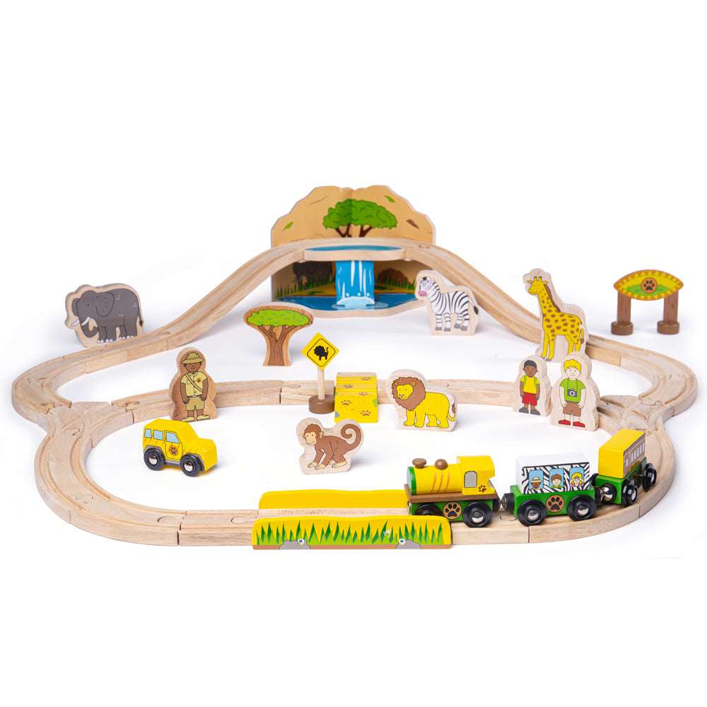 Safari Train Set Train Sets Bigjigs Rail –
