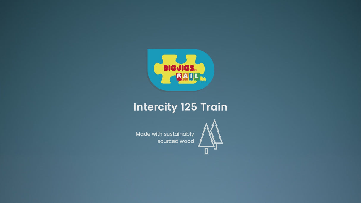 Intercity 125 Wooden Toy Train – Classic British Heritage Locomotive