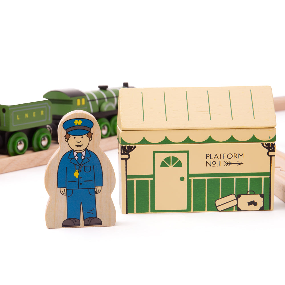 Bigjigs Toys BJT026 Heritage Collection Flying Scotsman Train Set