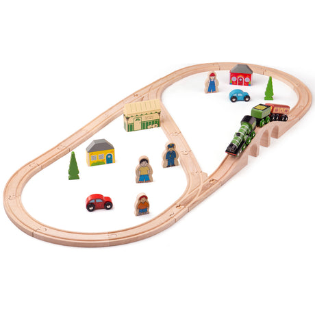Bigjigs Toys BJT026 Heritage Collection Flying Scotsman Train Set