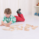 Bigjigs Toys BJT052 Low Level Track Expansion Pack