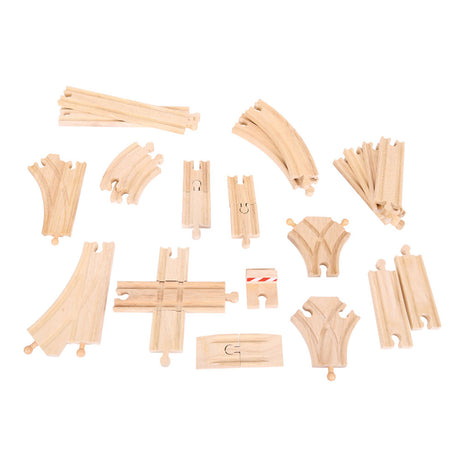 Bigjigs Toys BJT052 Low Level Track Expansion Pack