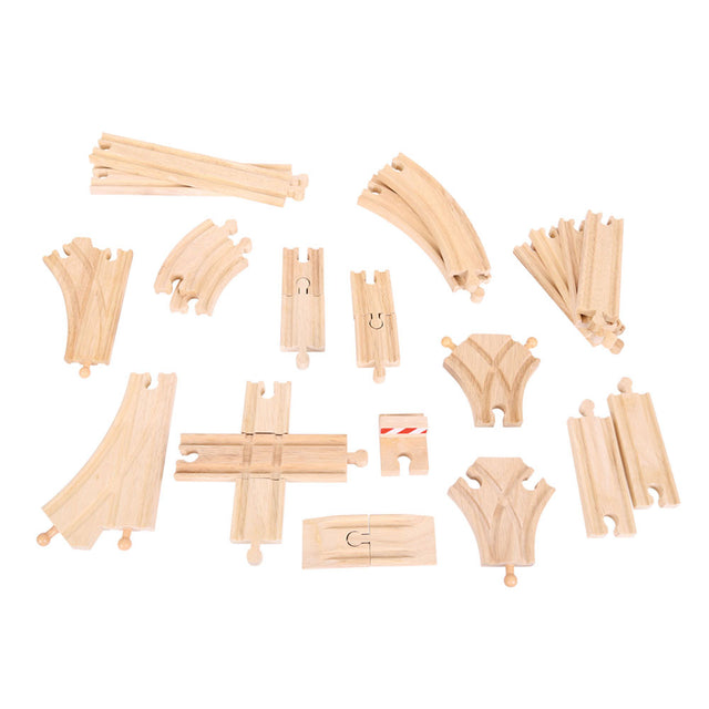 Bigjigs Toys BJT052 Low Level Track Expansion Pack