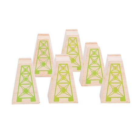 Bigjigs Toys BJT053-1 High Level Blocks (Pack of 12)