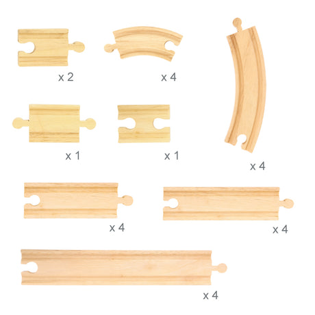 Bigjigs Toys BJT057 Curves and Straights Expansion Pack