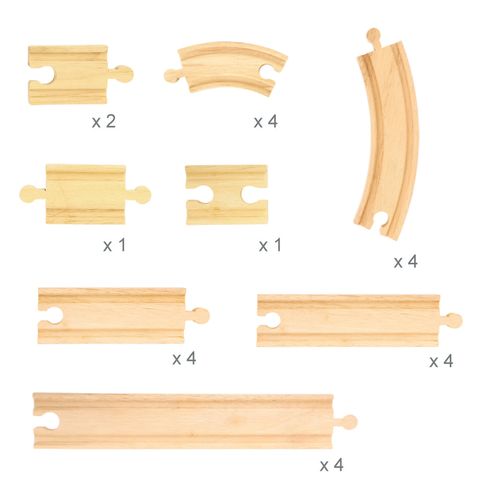 Bigjigs Toys BJT057 Curves and Straights Expansion Pack