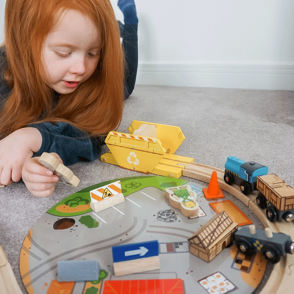 Bigjigs Toys BJT071 Construction Train Set
