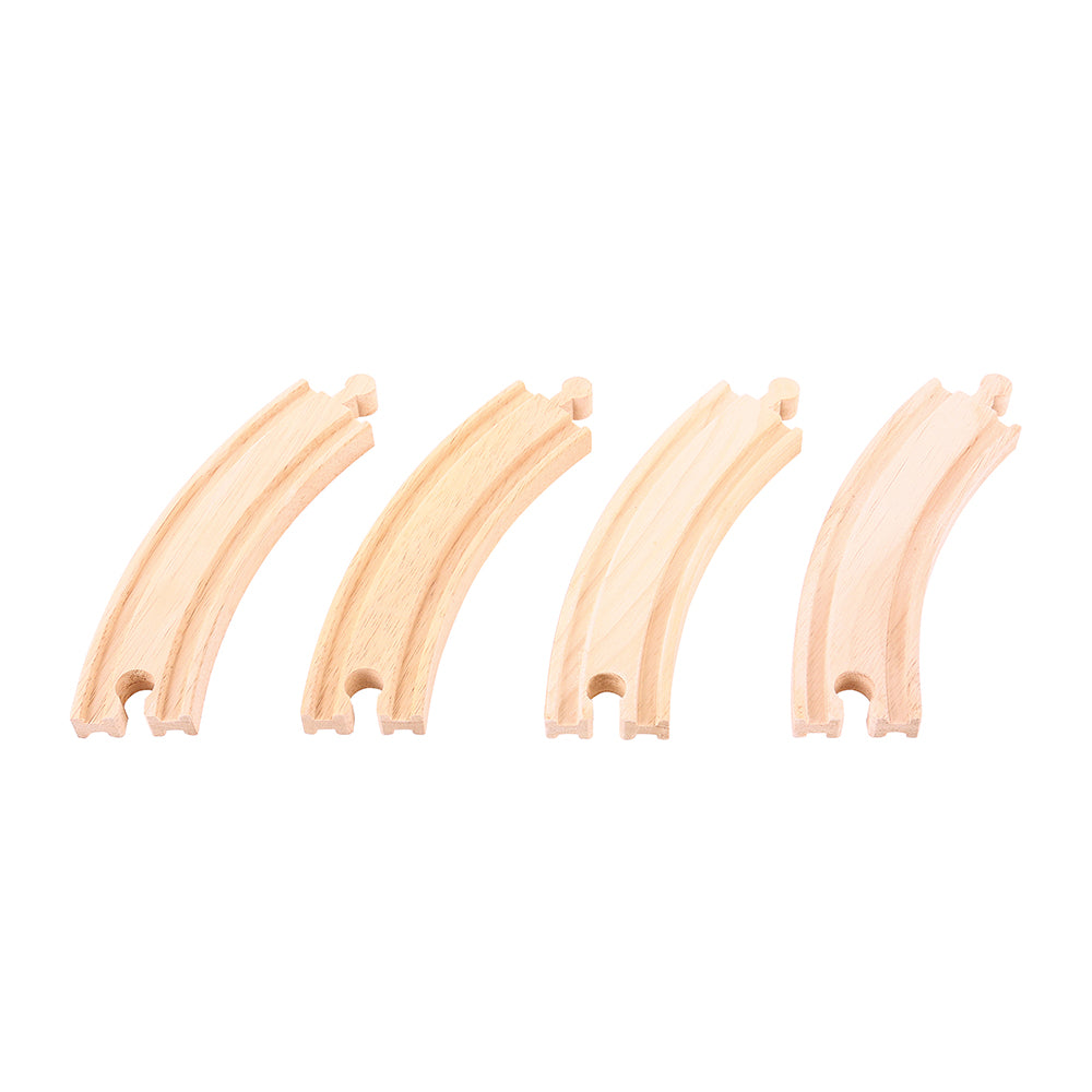 Bigjigs Toys BJT102-1 Long Curves (Pack of 12)