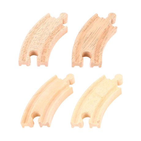 Bigjigs Toys BJT110-1 Short Curves (Pack of 12)