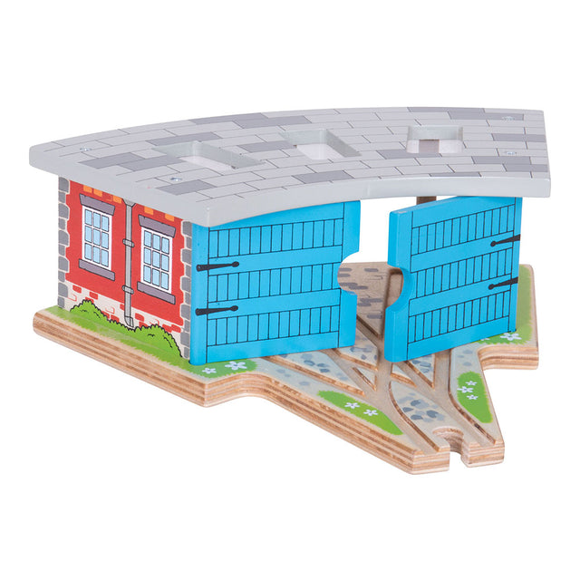 Bigjigs Toys BJT119 Triple Engine Shed