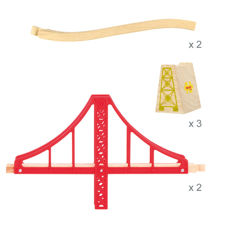 Bigjigs Toys BJT136 Double Suspension Bridge