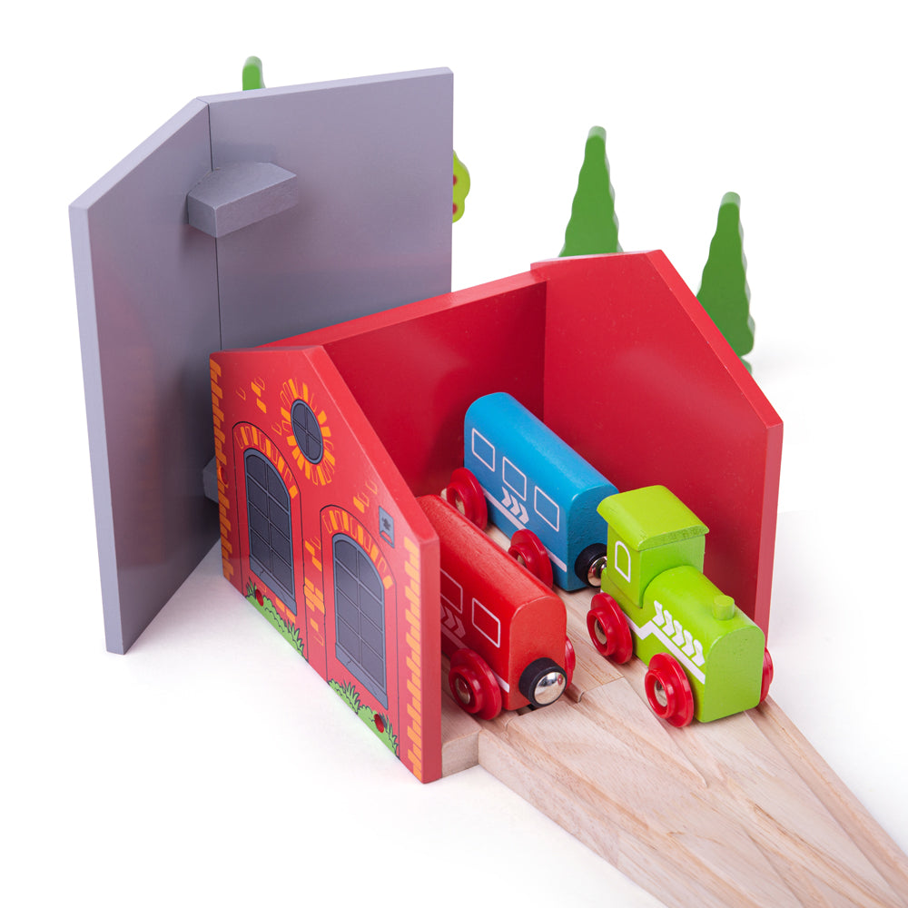 Bigjigs Toys BJT160 Double Engine Shed