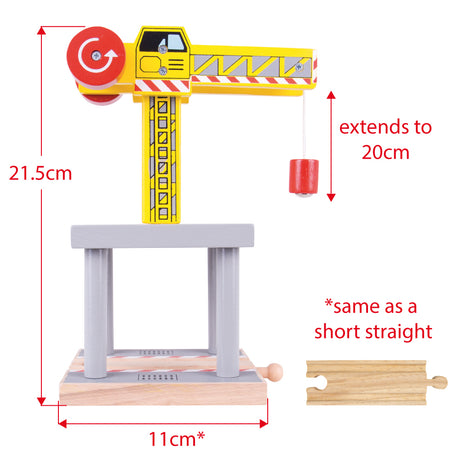 Bigjigs Toys BJT175 Big Yellow Crane