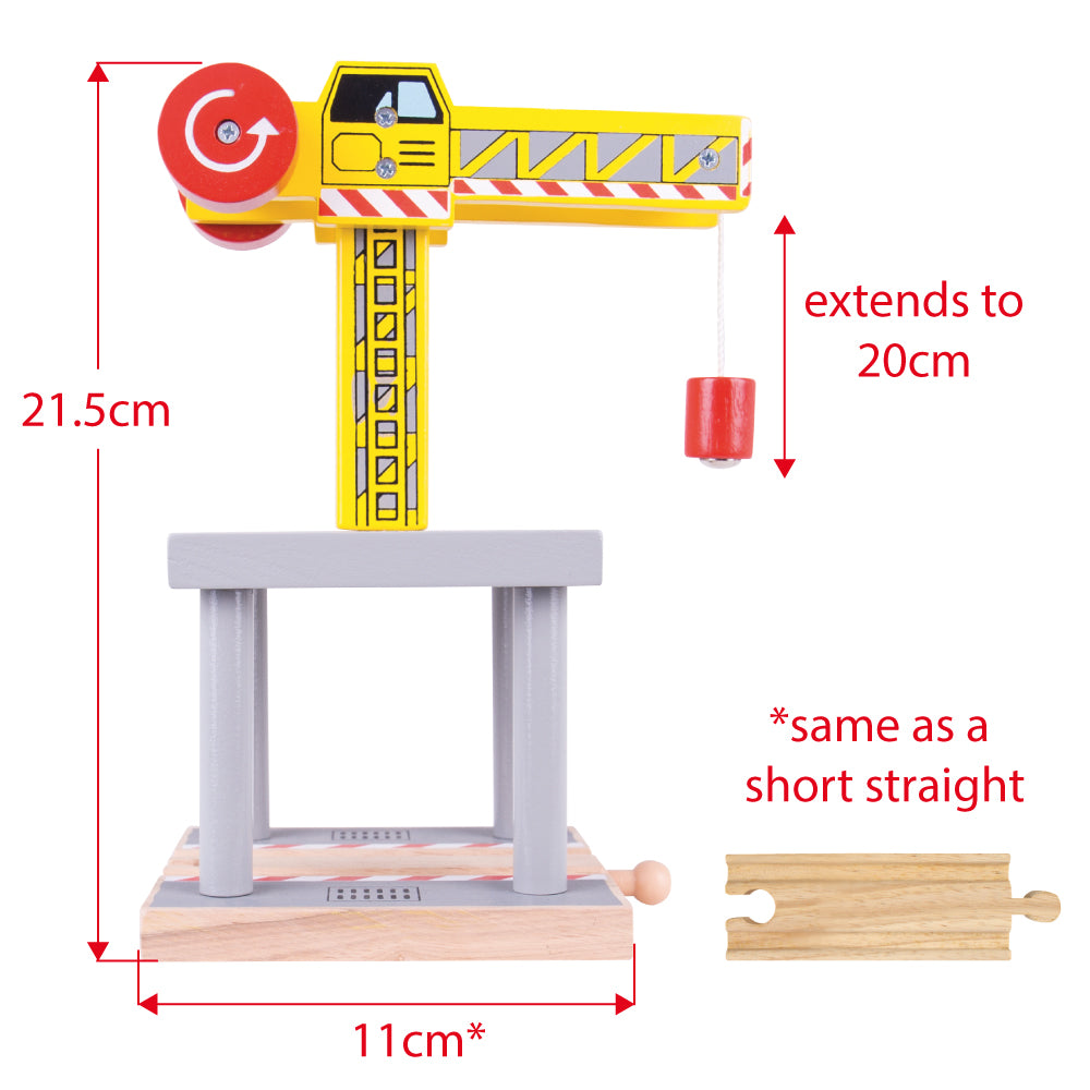 Bigjigs Toys BJT175 Big Yellow Crane