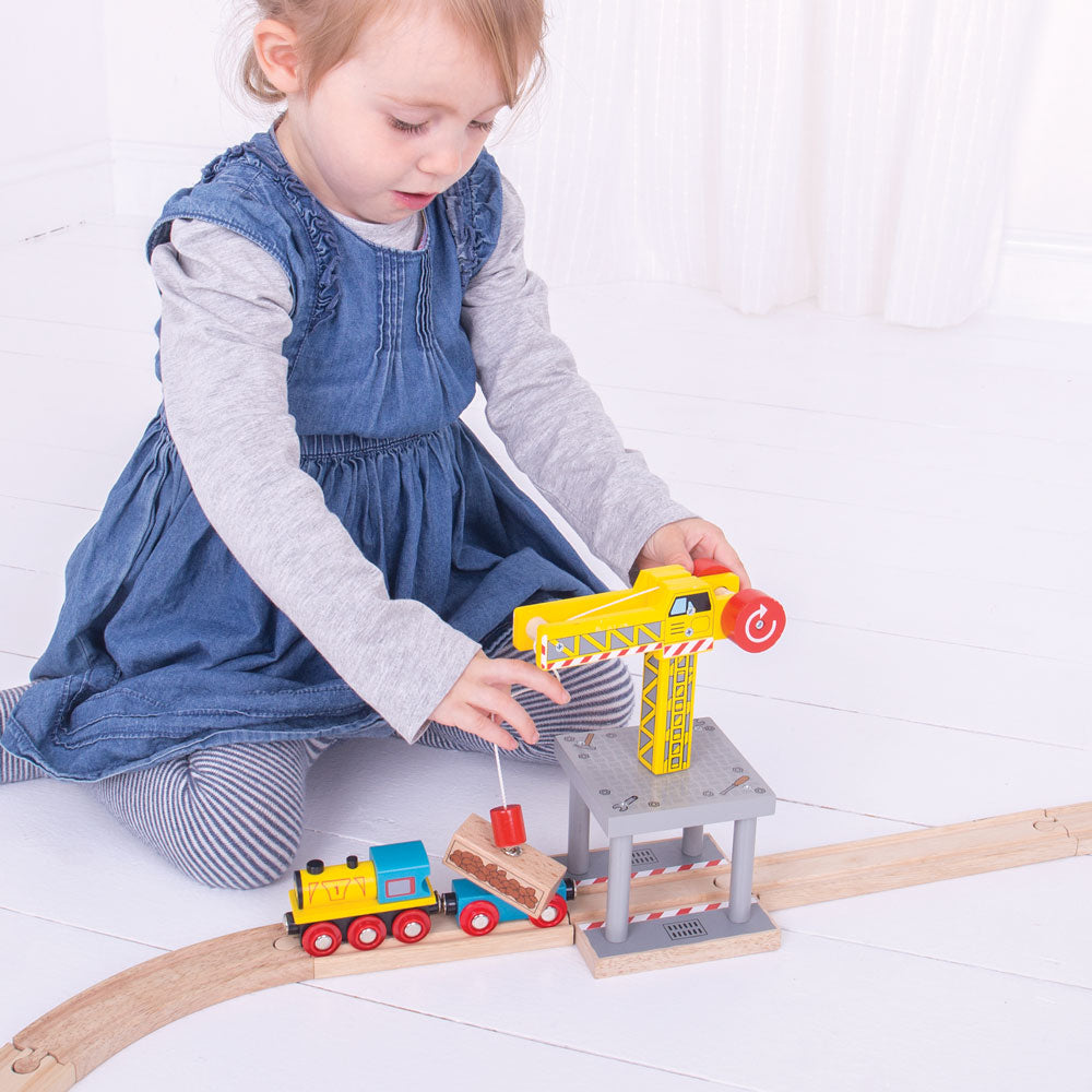 Bigjigs Toys BJT175 Big Yellow Crane