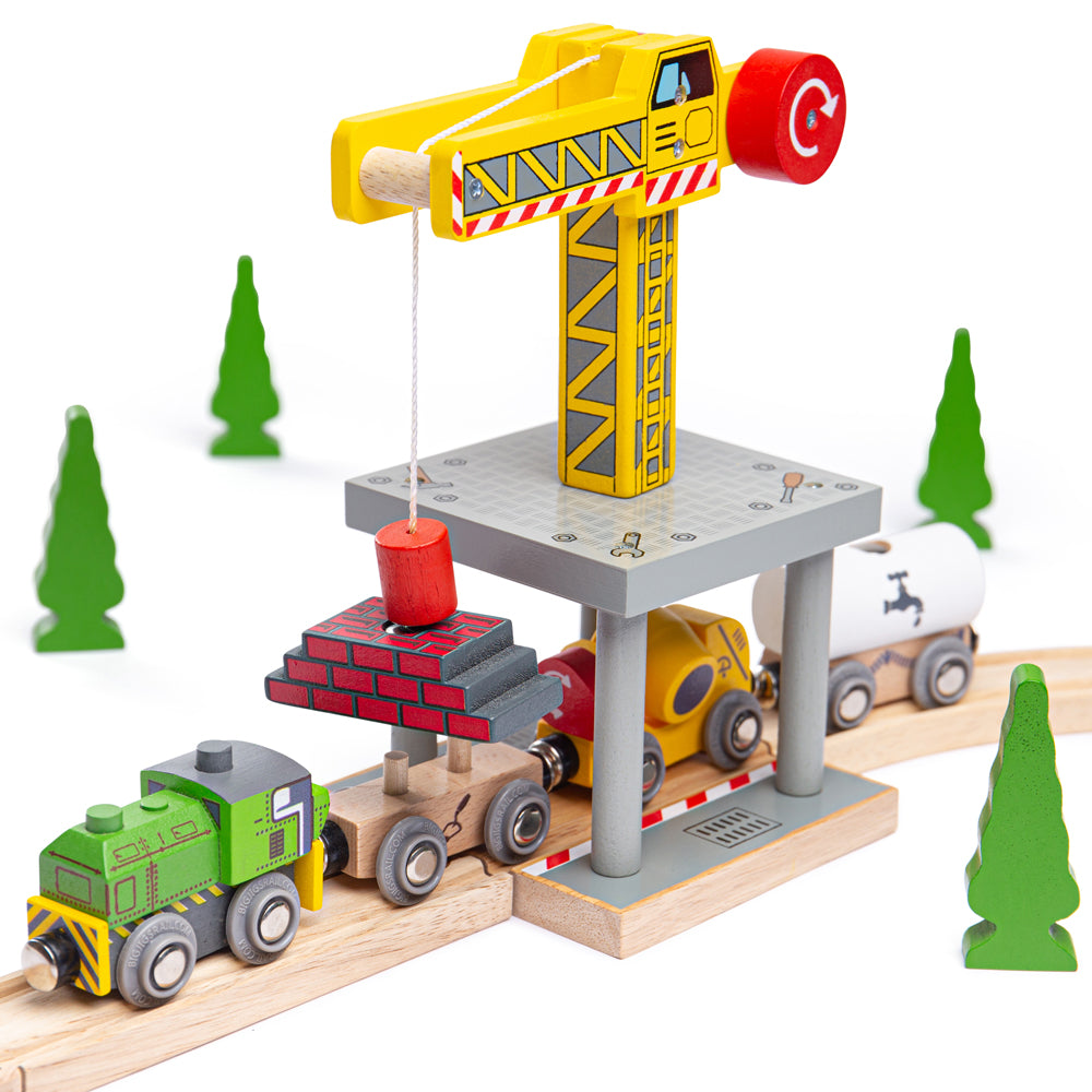 Bigjigs Toys BJT175 Big Yellow Crane