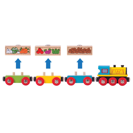 Bigjigs Toys BJT180 Fruit and Veg Train