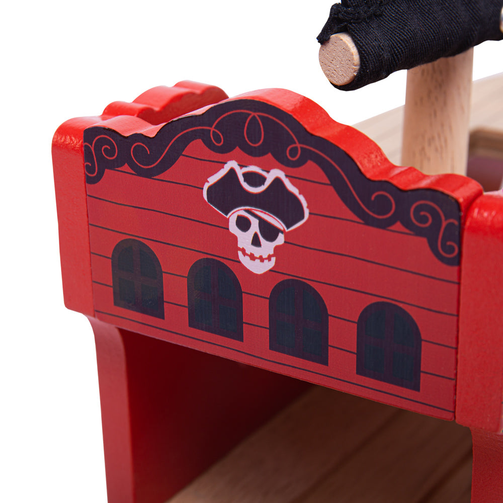 Pirate Ship Rails Pirate Galleon Ship | Wooden Pirate Ship | Bigjigs Rail – BigjigsRail.com