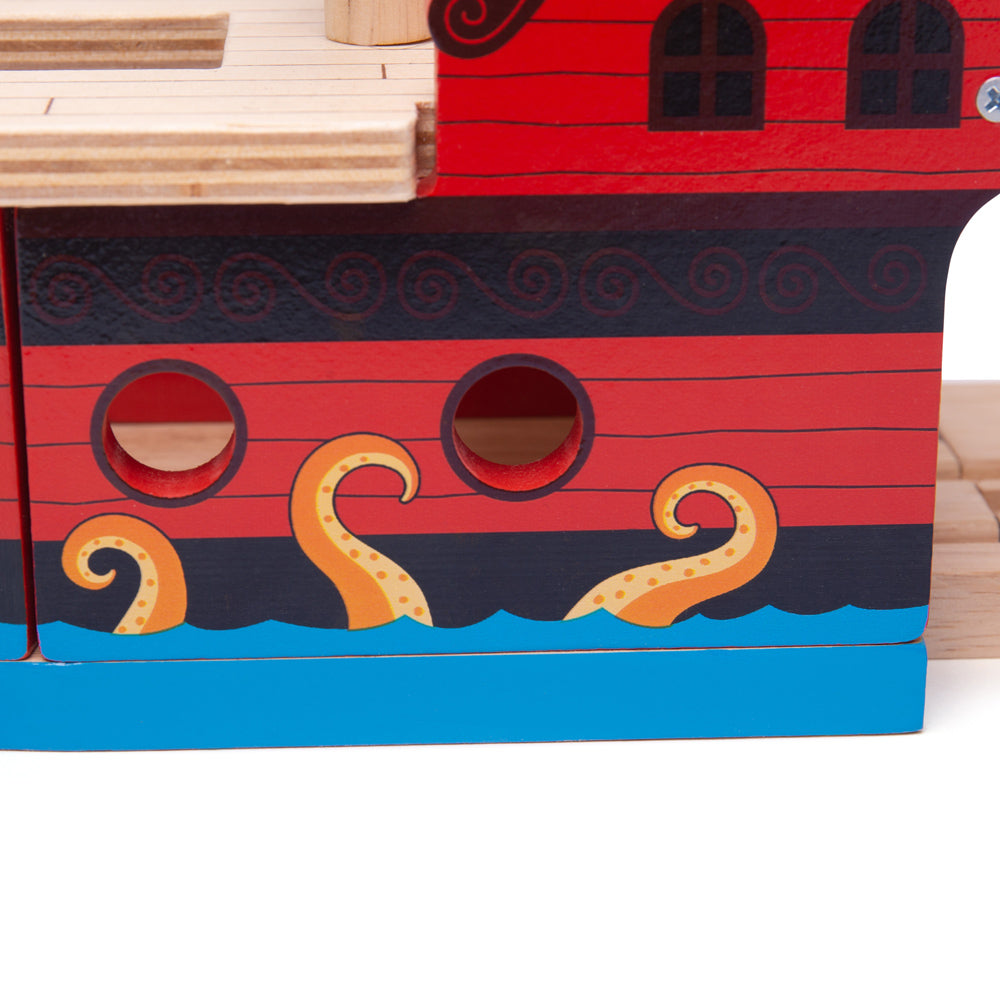 Pirate Ship Rails Pirate Galleon Ship | Wooden Pirate Ship | Bigjigs Rail – BigjigsRail.com