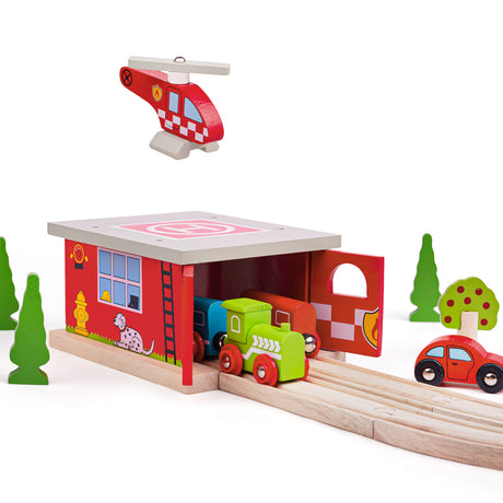Bigjigs Toys BJT262 Firestation Shed