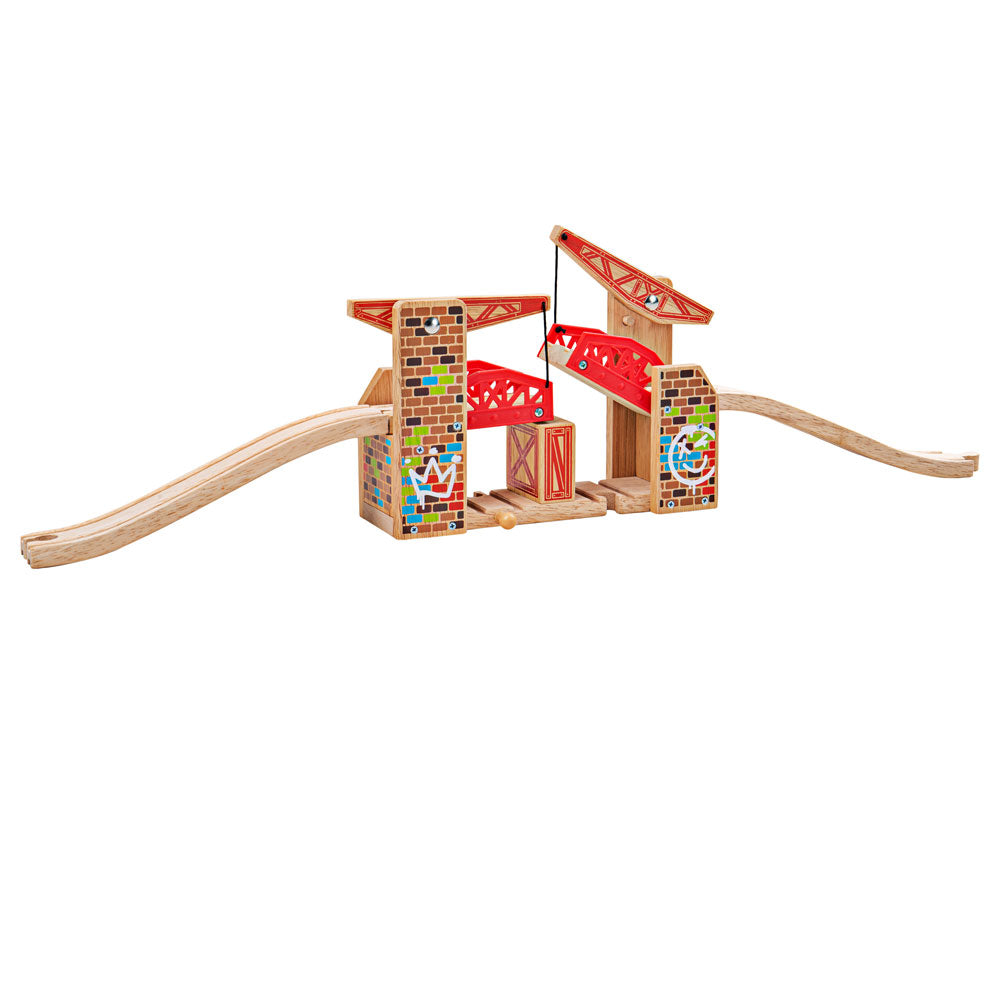 Bigjigs Toys BJT371 Double Lifting Graffiti Bridge