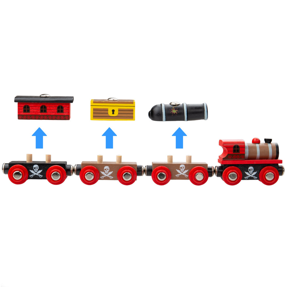 Bigjigs Toys BJT473 Pirate Train