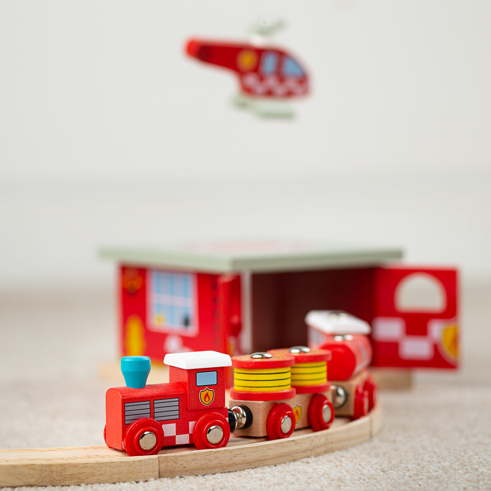 Bigjigs Toys BJT474 Fire and Rescue Train