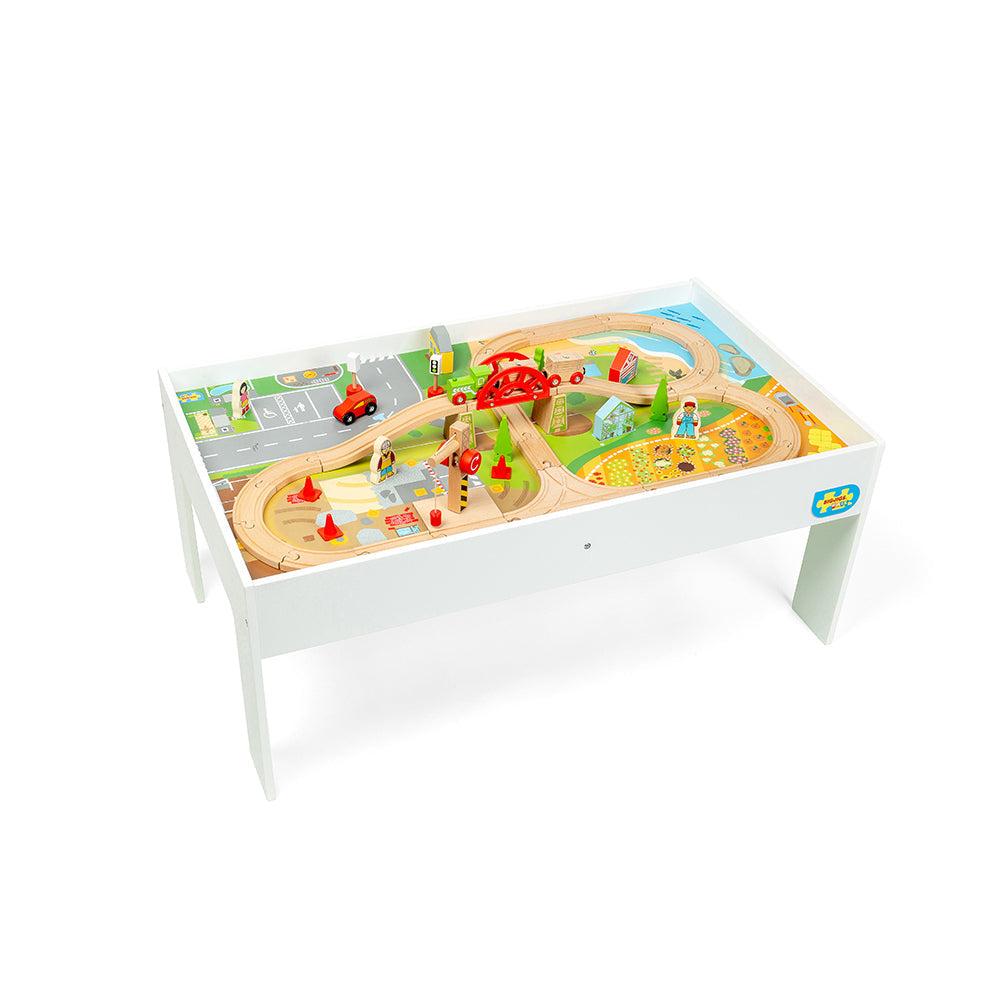 Train Table Wooden Train Set & Table | Train Table For Kids | Bigjigs Rail ...