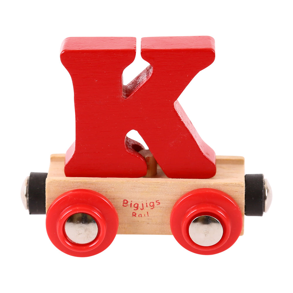 Rail Name Letters and Numbers K Dark Red