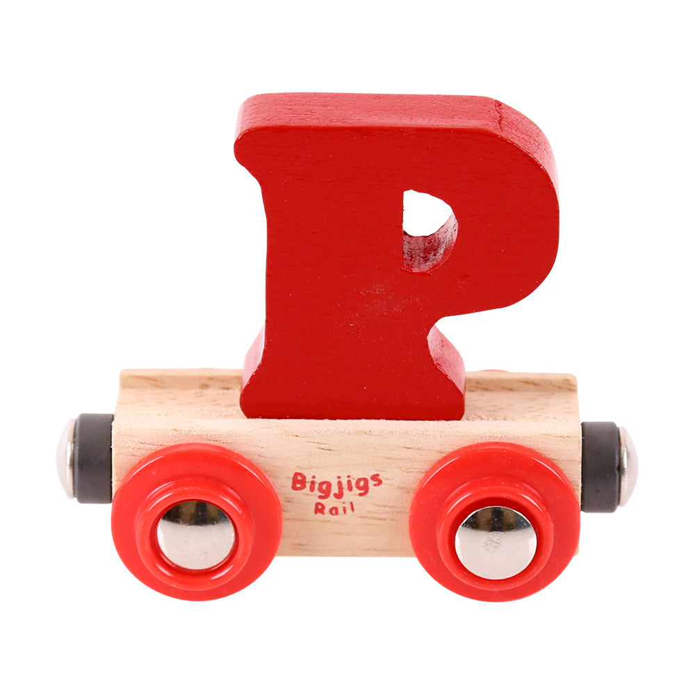 Rail Name Letters and Numbers P Dark Red