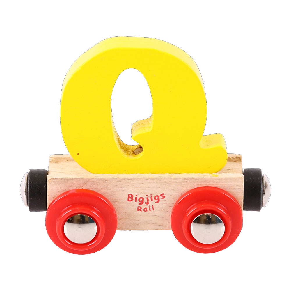 Rail Name Letters and Numbers Q Yellow