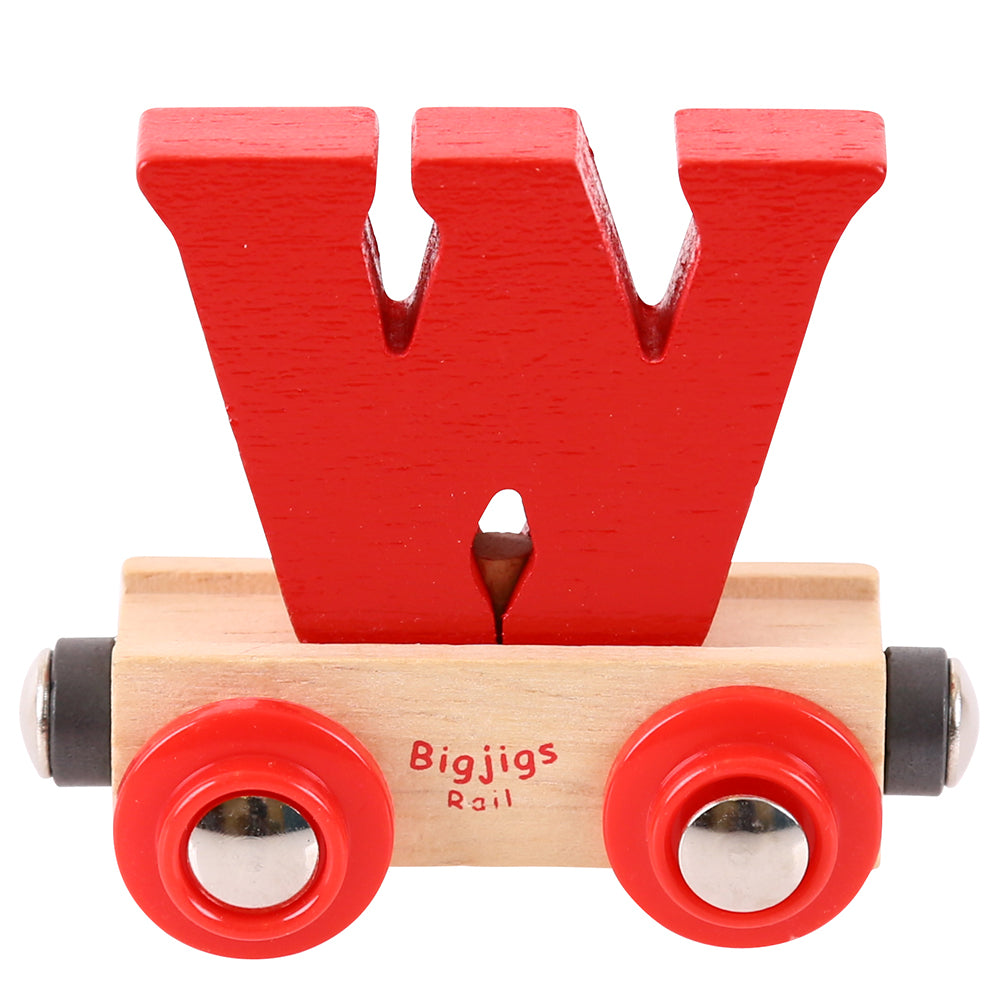 Rail Name Letters and Numbers W Red