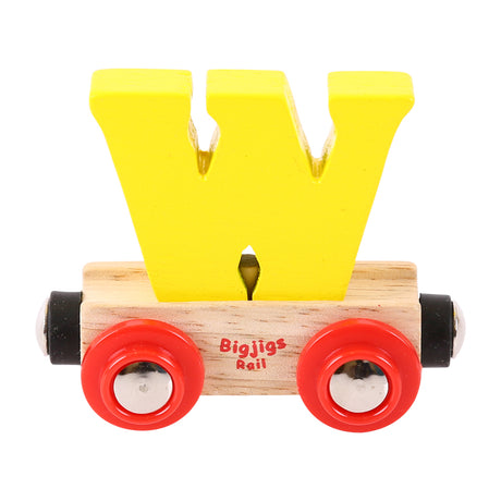Rail Name Letters and Numbers W Yellow