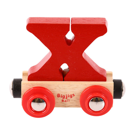 Rail Name Letters and Numbers X Dark Red
