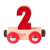 Rail Name Letters and Numbers 2 Dark Red