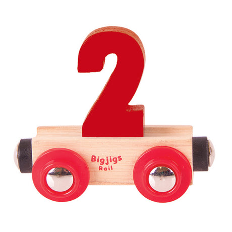 Rail Name Letters and Numbers 2 Dark Red