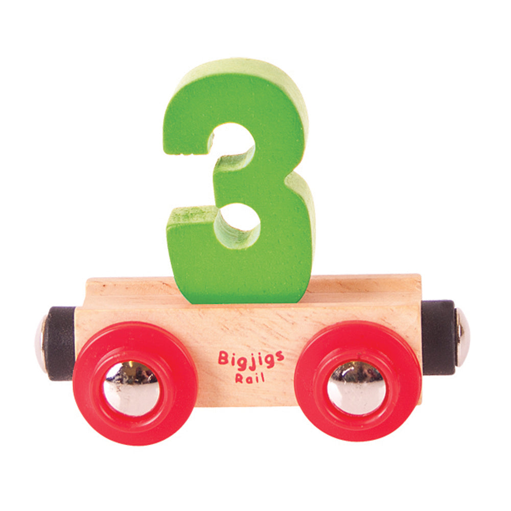 Rail Name Letters and Numbers 3 Green