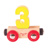 Rail Name Letters and Numbers 3 Yellow