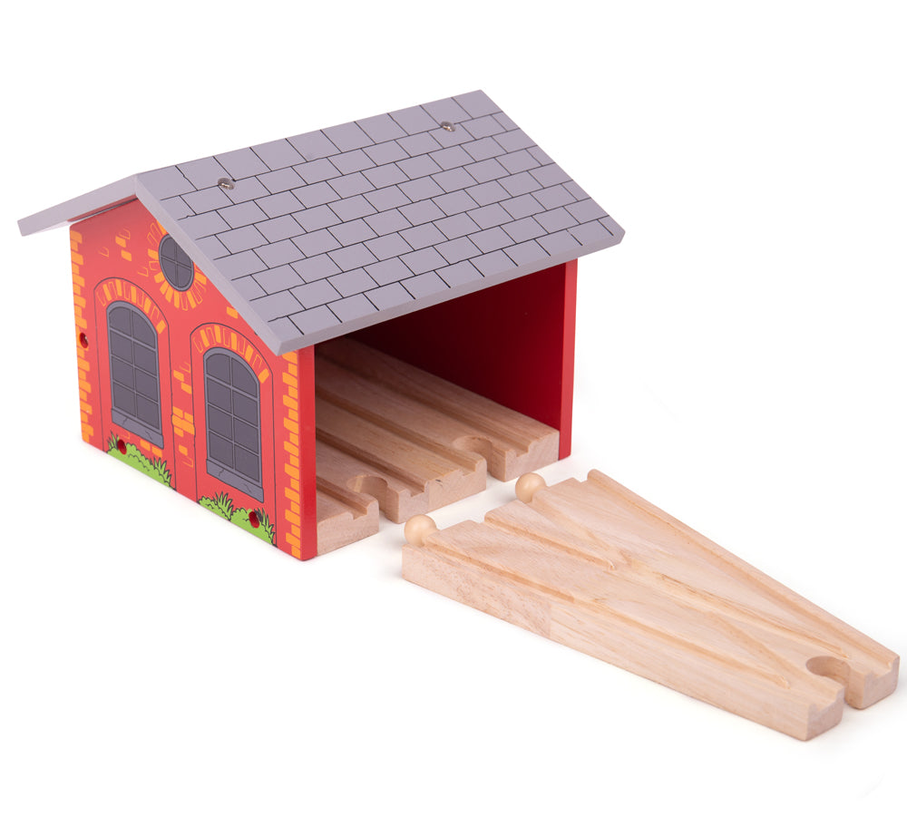 Bigjigs Toys BJT160 Double Engine Shed